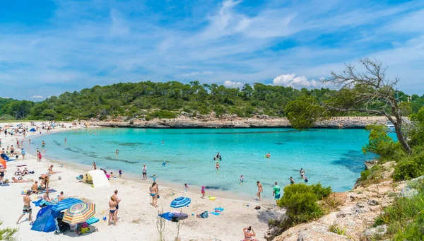 Cala Mondrago Palma Mallorca Spain May 2018 Landscape Beach Turquoise — 图库照片