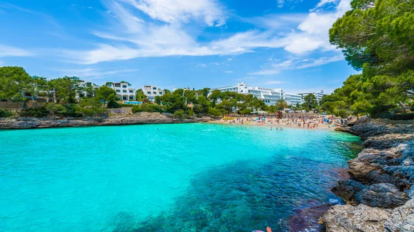 Strand Van Cala Dor Bij Cala Stad Palma Mallorca Eiland — Stockfoto