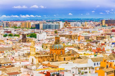 Giralda Kulesi, Santa Maria de la Sede Katedrali, Sevilla, Endülüs, İspanya.