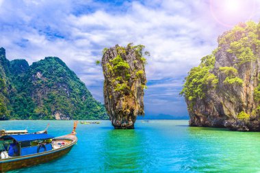James Bond Island on Phang Nga bay, Thailand clipart