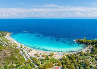 Sithonia, Halkidiki, Yunanistan 'daki Ermenilerin Sahili.