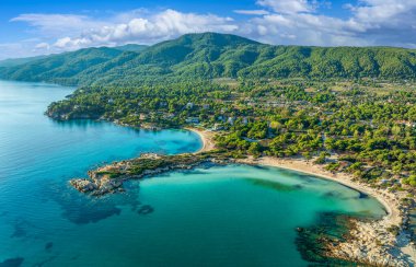 Karydi Sahili, Sithonia Yarımadası, Halkidiki, Yunanistan.