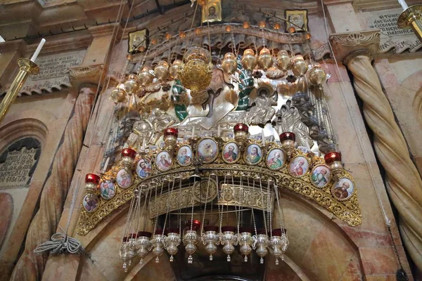 Tumba Del Señor Iglesia Del Santo Sepulcro Jerusalén Israel — Foto de Stock