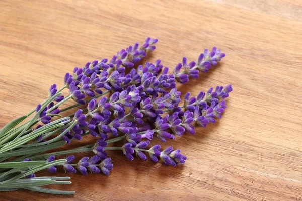 Bouquet Lavender Wooden Background — Stock Photo, Image