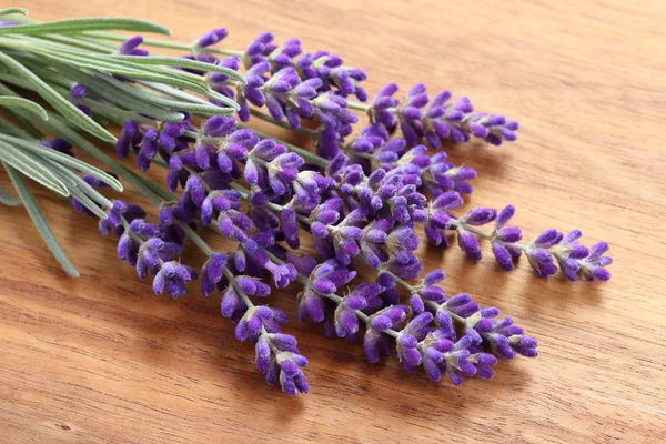 Bouquet Lavender Wooden Background — Stock Photo, Image