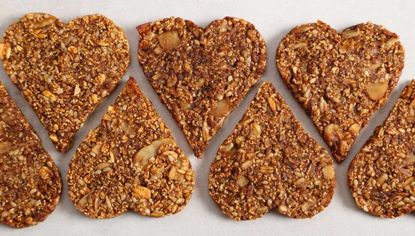 Havermout koekjes met amarant. — Stockfoto