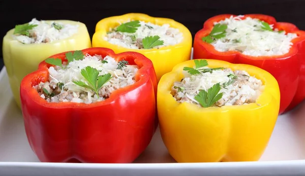 Pimientos rellenos . — Foto de Stock