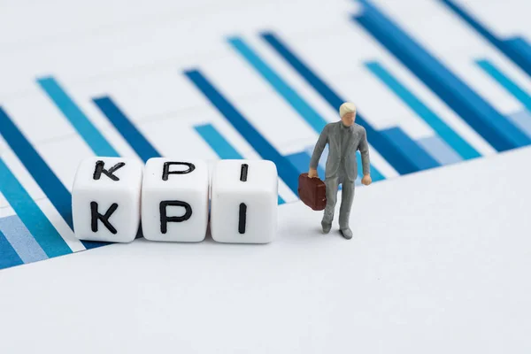 KPI, Key Performance indicator voor bedrijfsdoelstelling concept, kleine c — Stockfoto