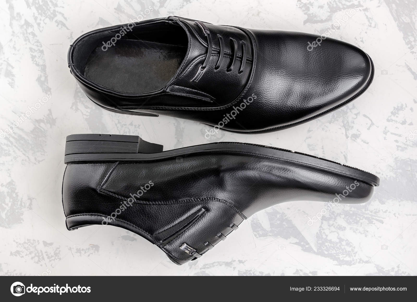black leather comfortable shoes