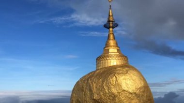 Pagoda, Yangon ünlü Budist dönüm noktası zaman atlamalı görünümü, Myanmar (Burma).