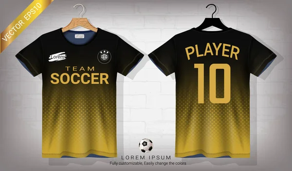 Fußball Trikot Und Shirt Sport Attrappe Vorlage Grafik Design Für — Stockvektor