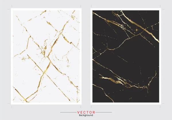 Marmor Mit Goldenem Hintergrund Premium Und Luxus Für Ihre Designkarten — Stockvektor