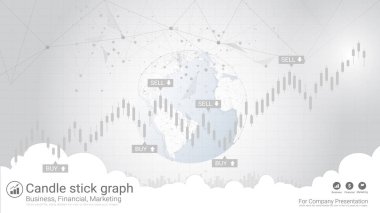Kavramı, Şamdan desen yükseliş ve düşüş ile ticaret Forex borsa yatırım finansal grafik tarzı.