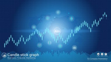 Kavramı, Şamdan desen yükseliş ve düşüş ile ticaret Forex borsa yatırım finansal grafik tarzı.