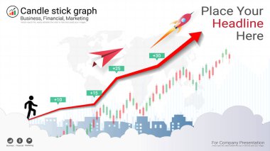 Kavramı, Şamdan desen yükseliş ve düşüş ile ticaret Forex borsa yatırım finansal grafik tarzı.