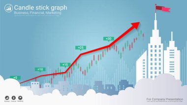 Kavramı, Şamdan desen yükseliş ve düşüş ile ticaret Forex borsa yatırım finansal grafik tarzı.