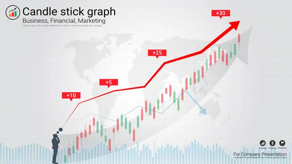 Investice Akciového Trhu Forex Obchodování Koncept Svícen Vzor Býčí Medvědí — Stockový vektor