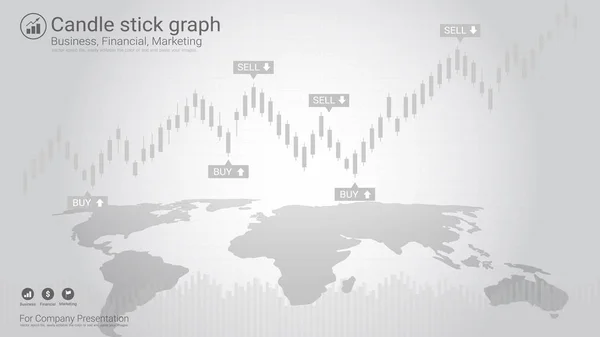 Investice Akciového Trhu Forex Obchodování Koncept Svícen Vzor Býčí Medvědí — Stockový vektor