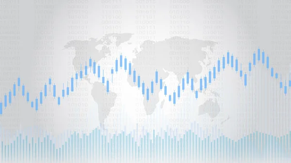 Forex Aktiemarknaden Investeringar Trading Koncept Ljusstake Mönster Med Hausse Och — Stock vektor