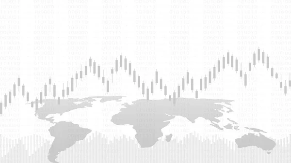 外汇证券市场投资交易理念 烛台模式与看涨和看跌是一种金融图表样式 — 图库矢量图片