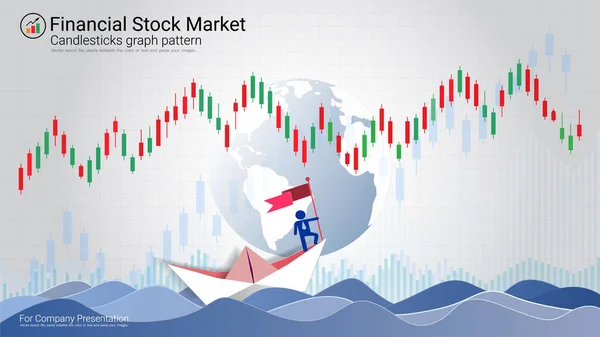 Inwestycji Giełdzie Forex Trading Koncepcja Wzór Świecznik Uparty Niedźwiedzi Jest — Wektor stockowy