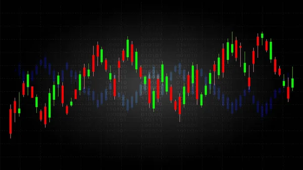 Forex Concetto Trading Borsa Investimento Candeliere Modello Con Rialzista Ribassista — Vettoriale Stock