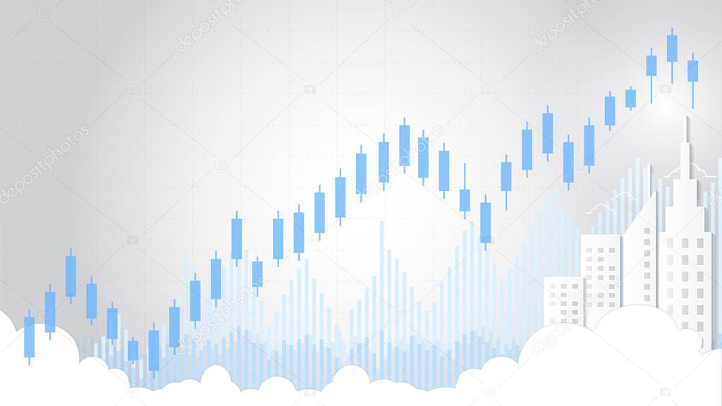 Forex stock market investment trading concept, Candlestick pattern with bullish and bearish is a style of financial chart.