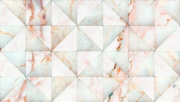 Rendering Triangeln Forma Paneler Materiell Vit Marmor För Ditt Projekt — Stockfoto