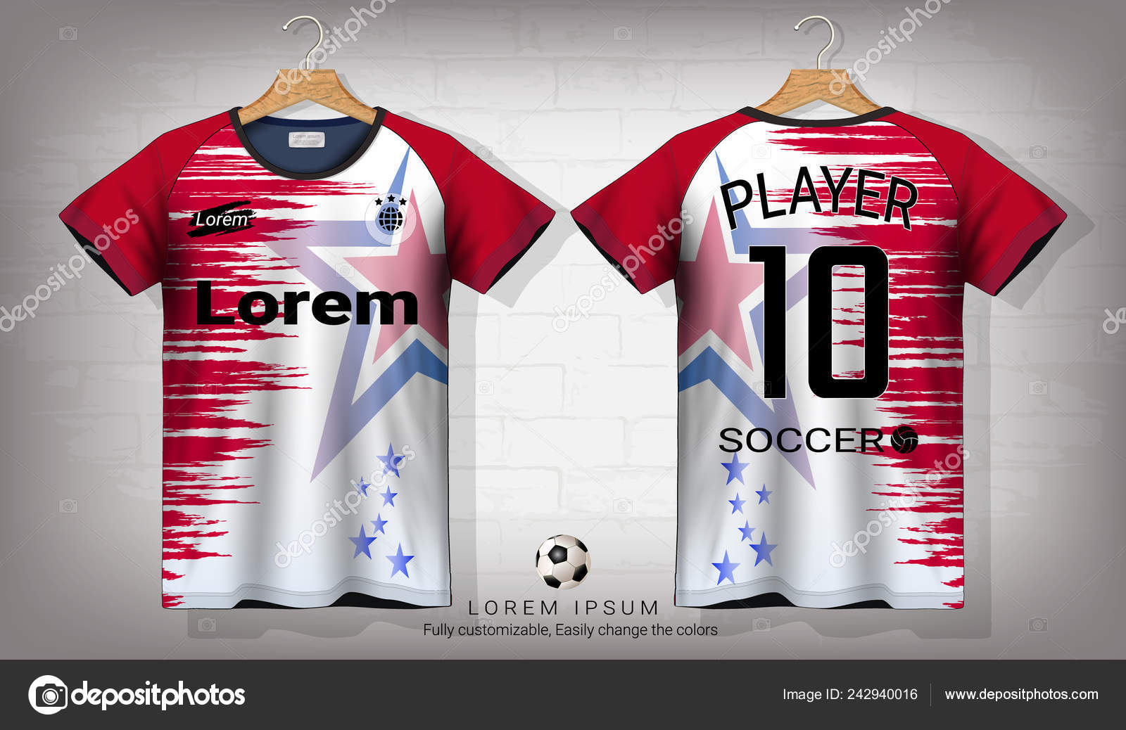 soccer jersey lettering