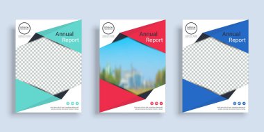 Fotoğraf arka plan için alan ile A4 düzeni afiş kapak kitap tasarım şablonu, 3 Renk yolları dahil, Yıllık rapor için kullanın, teklif, portföy, broşür, el ilanı, broşür, katalog, dergi, kitapçık.