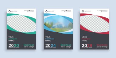 Fotoğraf arka plan için alan ile A4 düzeni afiş kapak kitap tasarım şablonu, 3 Renk yolları dahil, Yıllık rapor için kullanın, teklif, portföy, broşür, el ilanı, broşür, katalog, dergi, kitapçık.