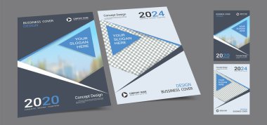 Fotoğraf arka plan için alan ile A4 düzeni afiş kapak kitap tasarım şablonu, Yıllık rapor için uygun Cmyk 2 ton renk, öneri, portföy, broşür, el ilanı, broşür, katalog, dergi, kitapçık.