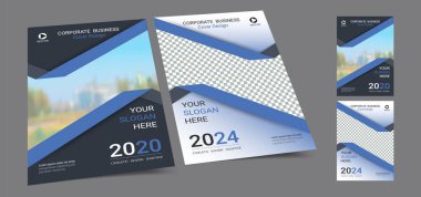 Fotoğraf arka plan için alan ile A4 düzeni afiş kapak kitap tasarım şablonu, Yıllık rapor için uygun Cmyk 2 ton renk, öneri, portföy, broşür, el ilanı, broşür, katalog, dergi, kitapçık.