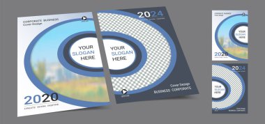 Fotoğraf arka plan için alan ile A4 düzeni afiş kapak kitap tasarım şablonu, Yıllık rapor için uygun Cmyk 2 ton renk, öneri, portföy, broşür, el ilanı, broşür, katalog, dergi, kitapçık.