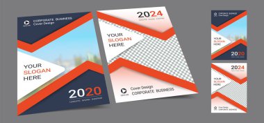 Fotoğraf arka plan için alan ile A4 düzeni afiş kapak kitap tasarım şablonu, Yıllık rapor için uygun Cmyk 2 ton renk, öneri, portföy, broşür, el ilanı, broşür, katalog, dergi, kitapçık.