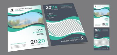 Fotoğraf arka plan için alan ile A4 düzeni afiş kapak kitap tasarım şablonu, Yıllık rapor için uygun Cmyk 2 ton renk, öneri, portföy, broşür, el ilanı, broşür, katalog, dergi, kitapçık.