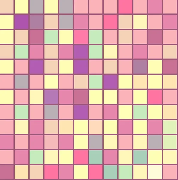 Modello Astratto Vettore Senza Soluzione Continuità Con Quadrati Tonalità Gialle — Vettoriale Stock