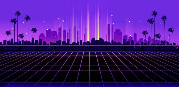 Retro Wave syntezator — Wektor stockowy