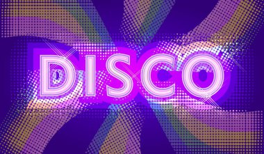 retro disko arkaplanı