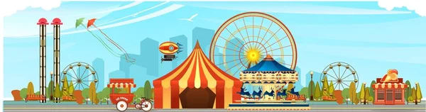 Парк розваг цирку — стоковий вектор