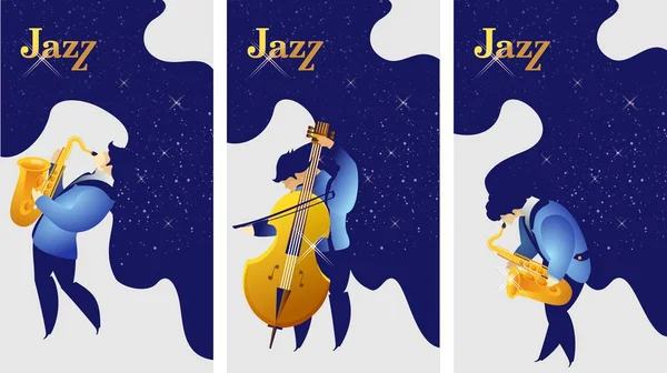 Jazz y blues — Vector de stock