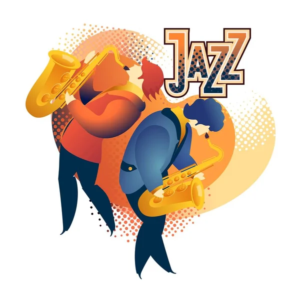 Jazz e blues — Vetor de Stock