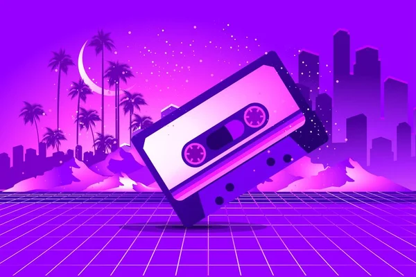 Estilo retro pop disco — Archivo Imágenes Vectoriales