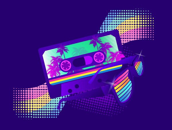 retro party wave