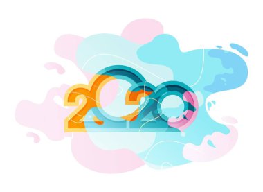 2020 takvim soyut arka plan