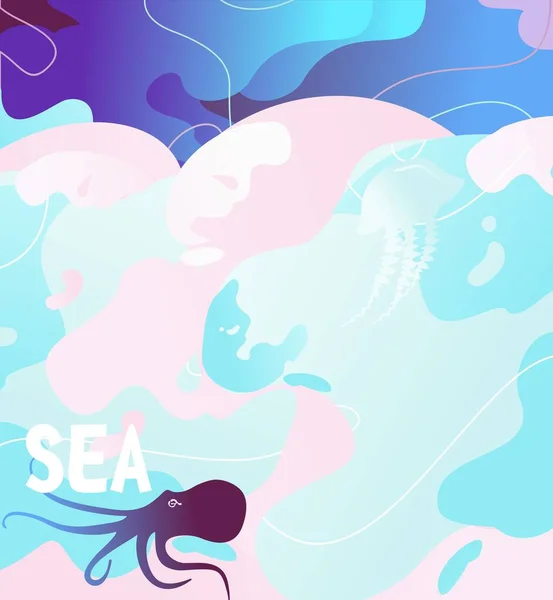 Abstract sea background — Stock Vector