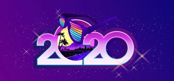 2020 년 달력 역반 벡터 — 스톡 벡터