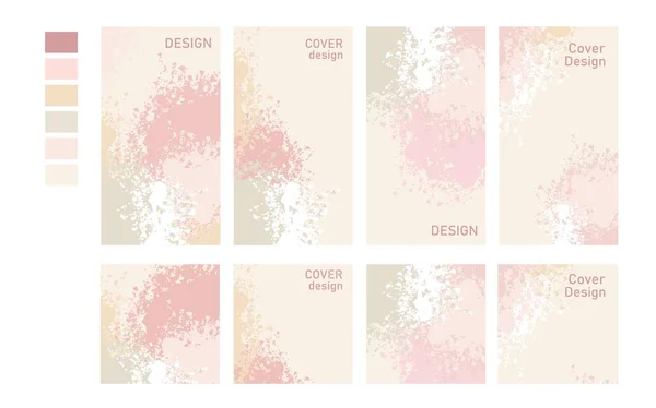 Vektor Abstrakt Sida Omslag Design För Instagram Uppsättning Vertikala Bakgrunder — Stock vektor