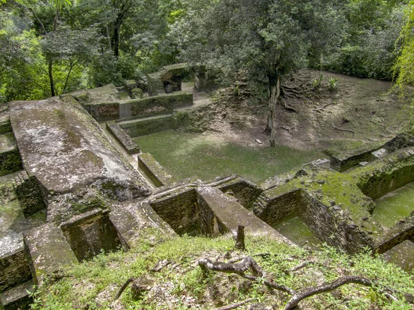 Maya Temple Complex Named Cahal Pech Located Belize Central America — Stock Photo, Image