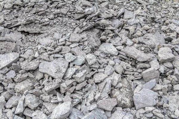 Повний Фон Рамки Показує Багато Сірих Зламаних Каменів — стокове фото